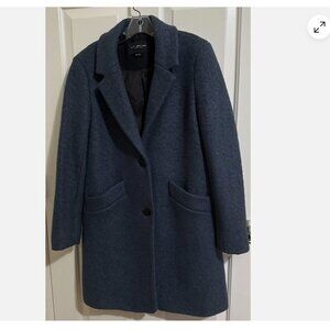 Marc New York Paige Wool Blend Notch Collar Button Front Coat Women’s Size 12